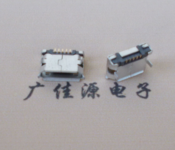 火炬开发区街道Micro USB卷口 B型(无柱）插板脚间距6.4普通端子