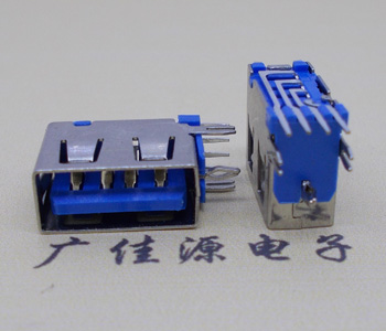火炬开发区街道USB 测插2.0母座 短体10.0MM 接口 蓝色胶芯